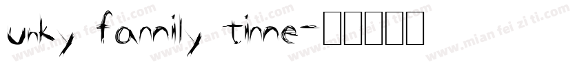unky family time字体转换